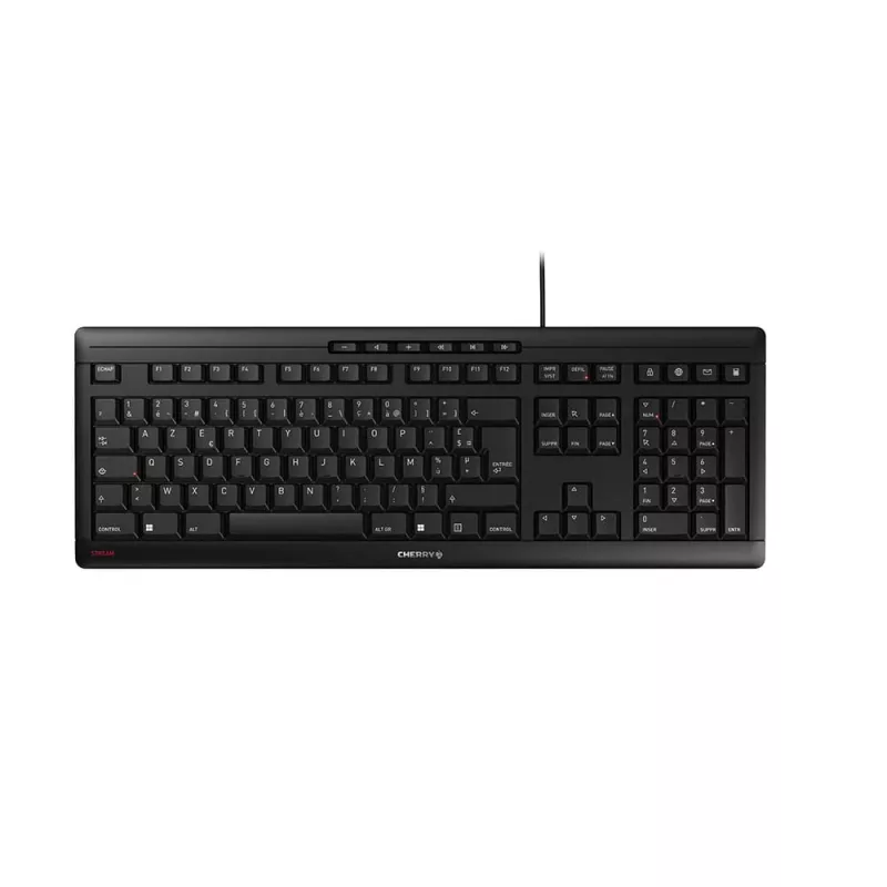 Contour Design Stream tastatūra, pilnizmēra (100%), vadu, USB, mehāniskā, AZERTY, melna