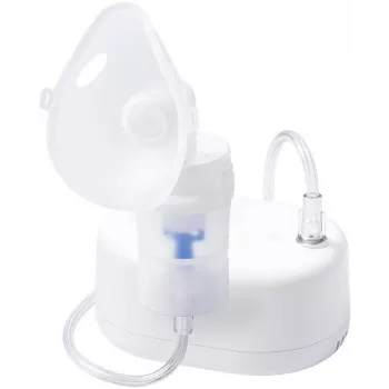 Kompresora izsmidzinātājs Omron NE-C810 (NE-810) pārnēsājams, izsmidzināšana 0,35 ml/min, 53 dB, 100 cm gaisa caurule, ietver maskas un iemuti