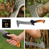 Fiskars 1051233 rokas zāģis Metāla zāģis 23 cm Melns, Oranžs, Sudrabs