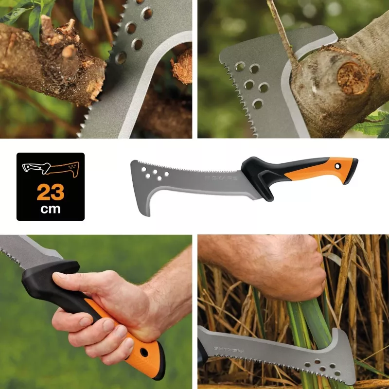 Fiskars 1051233 rokas zāģis Metāla zāģis 23 cm Melns, Oranžs, Sudrabs