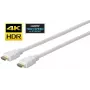 Vivolink Pro HDMI kabelis, balts, 7,5 m, ultra elastīgs