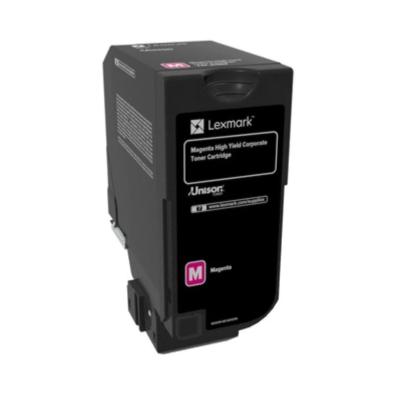 Lexmark 74C2HME tonera komplekts purpursarkana krāsa Return Program Corporate. 12 tūkst. lappušu