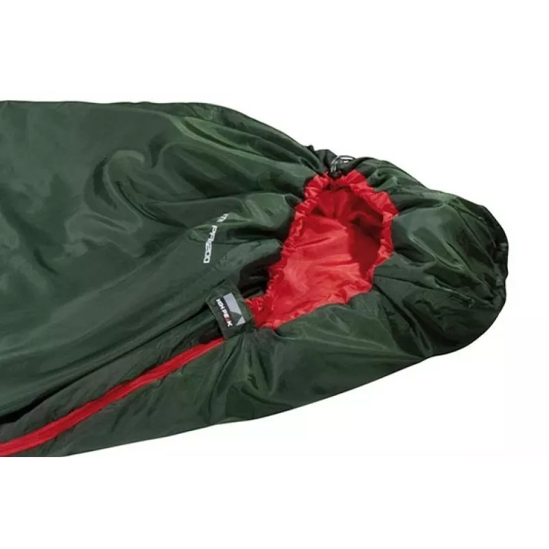 High Peak Lite Pak 1200 Mūmijas guļammaiss, poliestera, zaļš, sarkans 23263