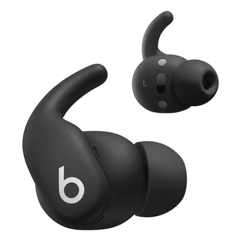 Bezvadu austiņas ar ieliktņa dizainu Apple Powerbeats Fit — H1 mikroshēma, IPX4 ūdensizturība, aktīva trokšņu slāpēšana, Dolby Atmos, USB‑C uzlādes futrālis, 30 stundu atskaņošana