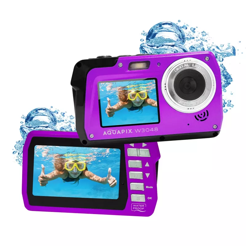 Kompakta ūdensizturīga kamera EASYPIX Aquapix W3048‑V 12MP, 4x digitālā tālummaiņa
