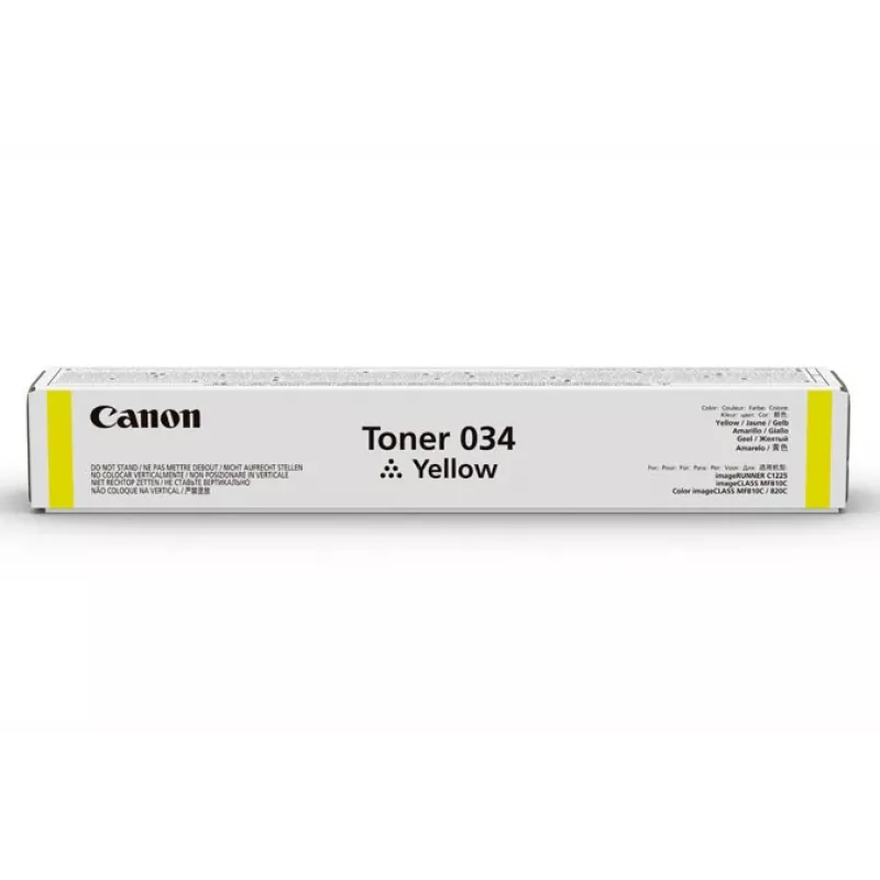 Canon 034 tonera kārtridžs 1 gab. Oriģināls dzeltens
