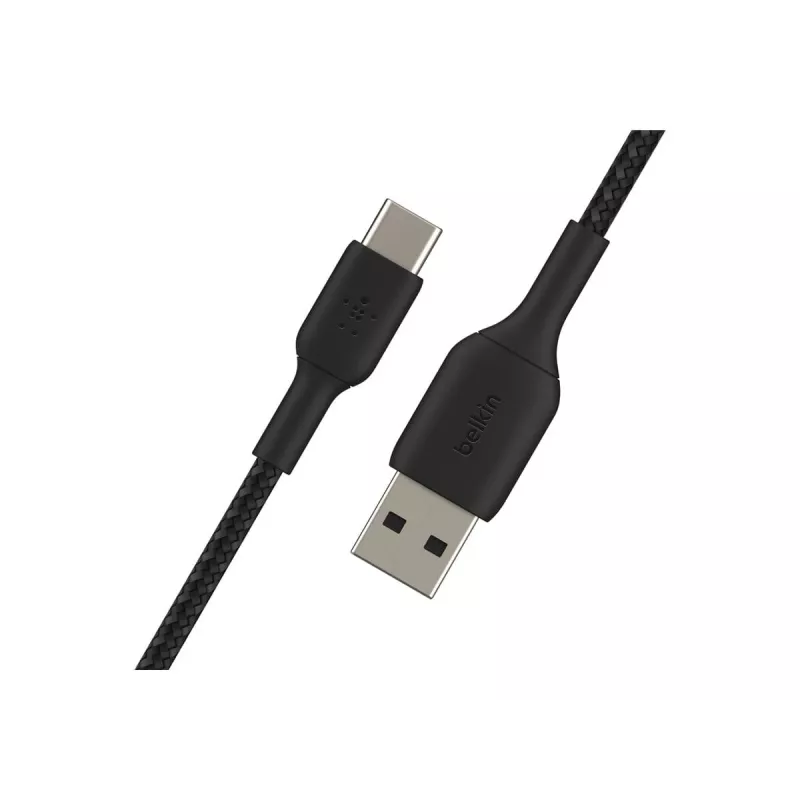 Pīts USB-C uz USB-A kabelis, 15 cm, melns