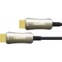 Optiskais hibrīda HDMI™ 2.0 savienojuma kabelis, 4K2K / UHD 60Hz, zeltīts spraudnis un vara kontakti, melns, 2m, PYTHON® sērija (GC-M0145)