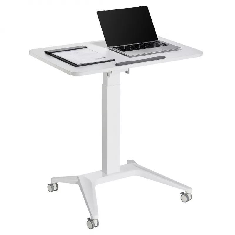 Mobilais klēpjdatora galds MACLEAN MC-453W ar pneimatisku augstuma regulēšanu, maks. augstums 109 cm