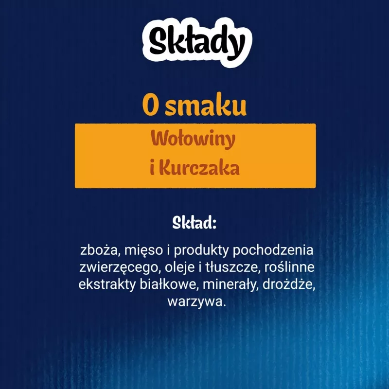 Sausais kaķu kārums Felix Crispies Liellopu gaļa & Vista 45 g — gaļīgs kraukšķīgs našķis pieaugušiem kaķiem, 31,5% olbaltumvielu, 15,5% tauku