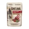 SHELMA ar tītaru, pīli, vistu un liellopu mērcē - mitrā kaķu barība - 12x85g