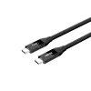 USB-C kabelis Unitek C14100ABK01-2M — 2 m, 100 W jaudas piegāde, 40 Gbps dati
