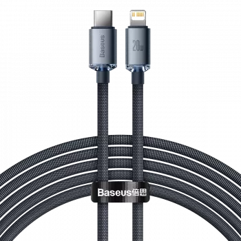 Baseus CAJY000301 mobilo tālruņu kabelis pelēks 2 m USB C Lightning