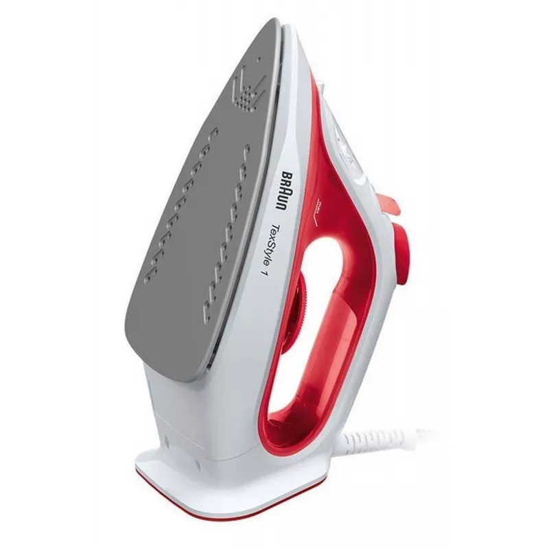 Braun si 1019 rd tvaika gludeklis ar nelīpošu zoli, 1900 W, sarkans