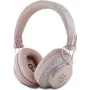 GUESS Bezvadu Bluetooth austiņas 4G metāla logotips rozā, GUBHS72P4FC4MP, universālas (GUBHS72P4FC4MP)