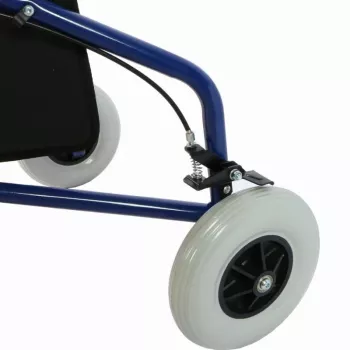 Trīsriteņu staigulis REHA FUND RF-611 Barcelona, tērauda rāmis, salokāms, regulējams augstums 82–97 cm, maksimālā slodze 110 kg, bloķējami riteņi, grozs