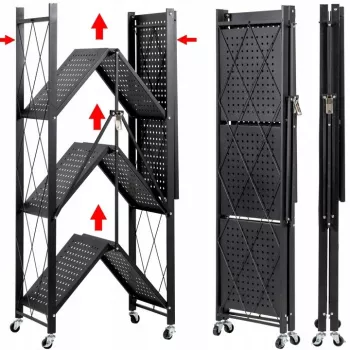 Dārza instrumentu uzglabāšanas plaukts Top e shop Rack FS004 — brīvi stāvošs, cinkots tērauds, 720×340×1270 mm, 50 kg ietilpība