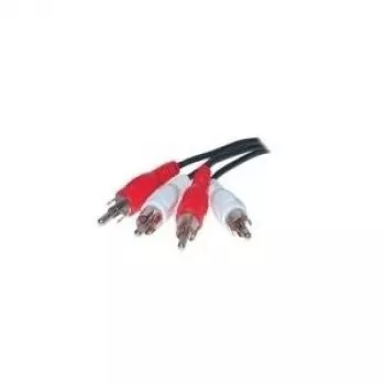 shiverpeaks BASIC-S 2x RCA - 2x RCA 5.0m - 2 x RCA - vīrišķais - 2 x RCA - vīrišķais - niķelis - melns - sarkans - balts (BS40105)