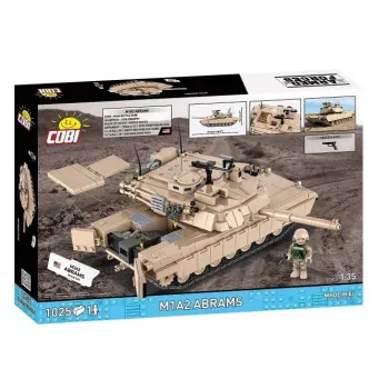 Konstruēšanas komplekts klucīši Cobi M1A2 Abrams 1025 detaļas modelis CO BI-2632