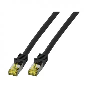 EFB-Elektronik RJ45 komutācijas kabelis Cat.6A S/FTP LSZHCat.7 izejkabelis melns 0,25m Ražotājs: EFB Elektronik (MK7001.0,25B)