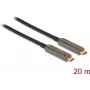 USB kabelis DeLOCK 84122 20m USB 3.2 Gen 1 USB C melns