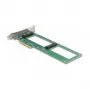 DeLOCK PCI Express 4.0 x8 karte ar 2 iekšējiem U.2 NVMe SFF-8639 portiem, bifurkācija