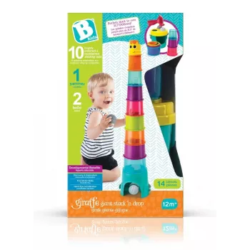 Daudzfunkcionāls žirafes tornis XL, B-kids modelis 1164702NN, augstums 120 cm, rotaļu un aktivitāšu tornis
