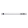 Pārvaldīts L2 tīkla slēdzis UBIQUITI USW-Aggregation — 8 SFP+ sloti, 10G atbalsts, bez ventilatora, 1U statīvā, sudraba