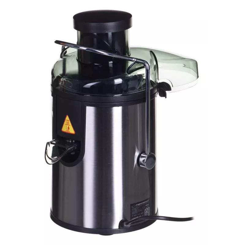 Sulu spiede ESPERANZA EKJ002 — 500 W, 0,45 L sulas tvertne, 1,5 L mīkstuma tvertne, nerūsējošais tērauds/melna
