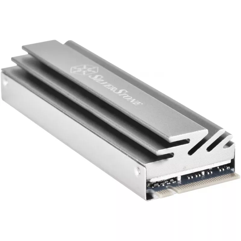 Pasīvais M.2 dzesētājs SILVERSTONE TP04 — Alumīnija radiators M.2 SSD (SST-TP04)