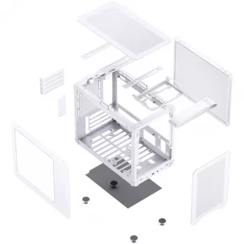 Jonsbo C6 MAX PC korpuss, mini korpuss, Micro-ATX, rūdīts stikls - Wei