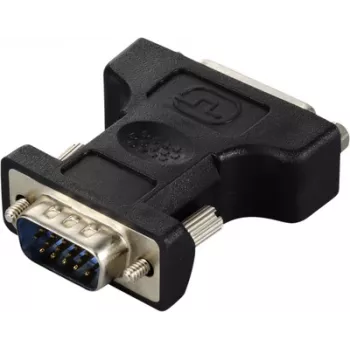 Renkforce RF-6667626 DVI VGA Adapteris[1x DVI ligzda 24+. - 1x VGA spraudnis] Melns - Digitālais/Displeja/Video (RF-6667626)