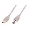 Assmann USB savienojuma kabelis, tips A - B vīr./vīr., 3,0m, piemērots USB 2.0, UL, melns (AK-300102-030-E)