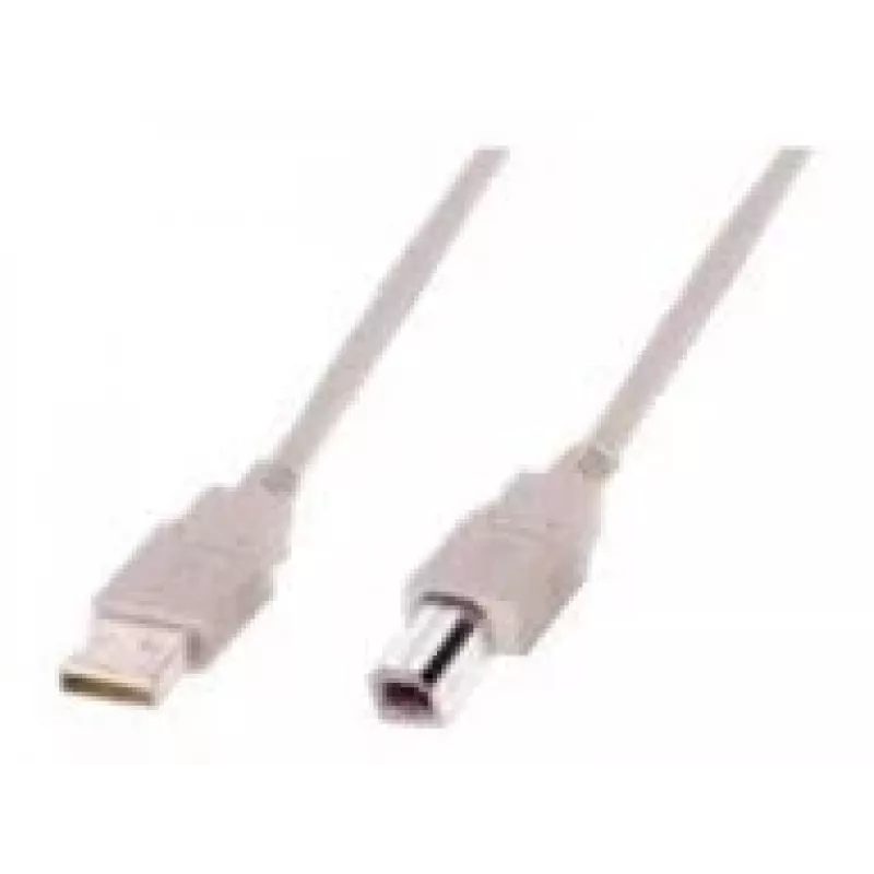 Assmann USB savienojuma kabelis, tips A - B vīr./vīr., 3,0m, piemērots USB 2.0, UL, melns (AK-300102-030-E)