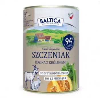 BALTICA regional flavours Puppy Goat with rabbit - mitrā suņu barība - 400g