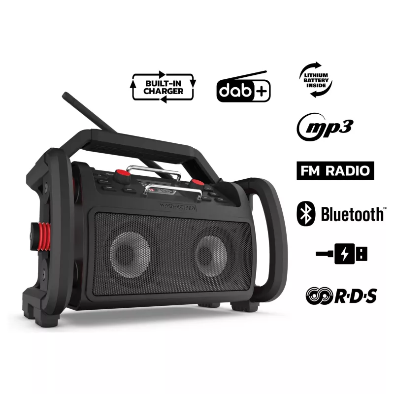 Darbavietas radio PerfectPro ROCKPRO RP2 Bluetooth ūdensizturīgs