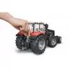 Rotaļu traktors BRUDER Massey Ferguson 7624 ar priekšējo iekrāvēju, sarkans, bērniem no 3 gadu vecuma