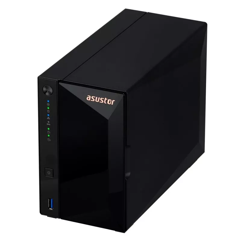 Asustor DRIVESTOR 2 Pro Gen2 AS3302T v2 NAS Realtek RTD1619B 2 GB DDR4 ADM Melns