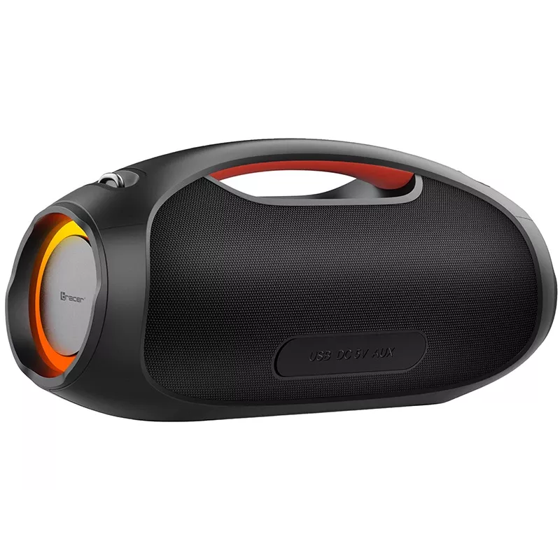 Stereo portatīvais skaļrunis TRACER TRAGLO47226 — bezvadu Bluetooth 5.3, 60 W RMS, 12 h akumulators, melns