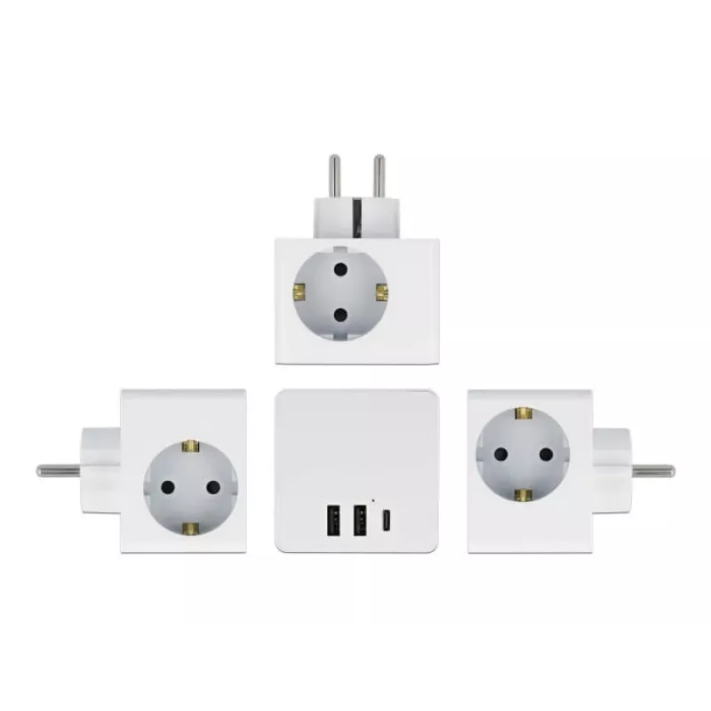 Strāvas adaptera spraudnis Type F DeLOCK 11496 2 USB porti 5V 2.4A 3A