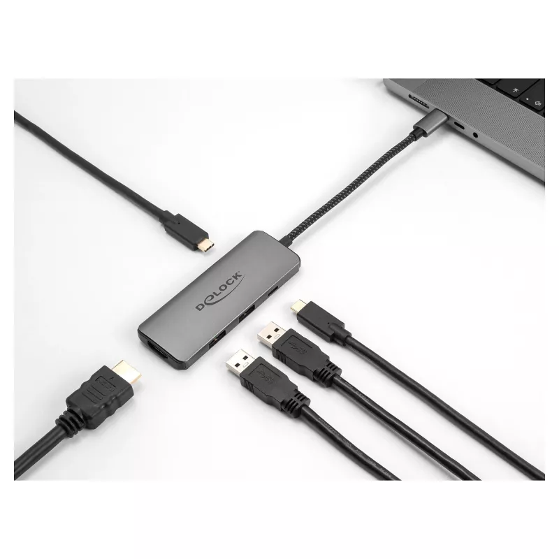 DeLOCK USB Type-C dokstacija 8K HDMI USB PD 3.0 100 W