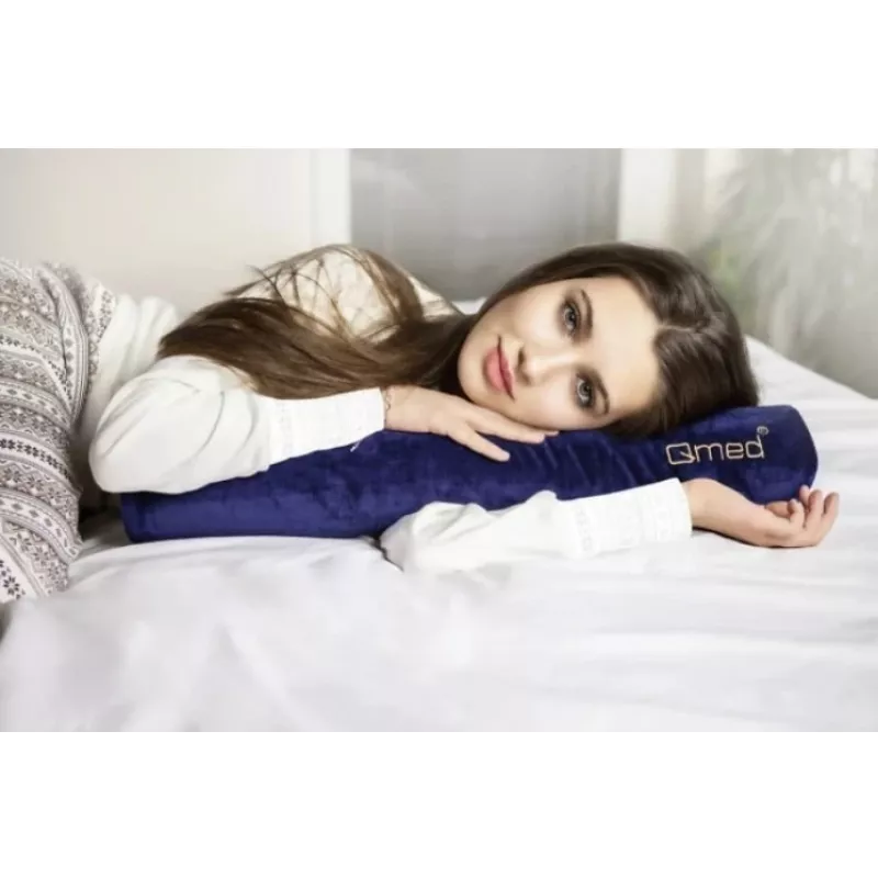 Ergonomisks daudzfunkciju spilvens MDH FLEX PILLOW DRQE3F1CDXUXP — ruļļa forma, 635 mm garums, 100 mm diametrs, violets, polipropilēns ar velūra pārvalku