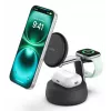 Iekštelpu lādētājs Belkin UltraCharge Pro 25W Qi2 3in1 magnētiskais lādētājs, ogles krāsā