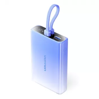 Ārējais akumulators Vention FHZL0 10000 mAh — 1×USB-A, 1×USB-C, 3 A, zils