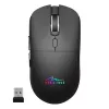Bezvadu pele MEDIA-TECH MT1124 BT/RF Silent & Recharge — piemērota abām rokām, 3200 DPI, Bluetooth + 2,4 GHz USB, 6 pogas, uzlādējama