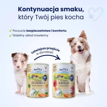 BALTICA regional flavours Puppy Rabbit with carrot - mitrā suņu barība - 400g