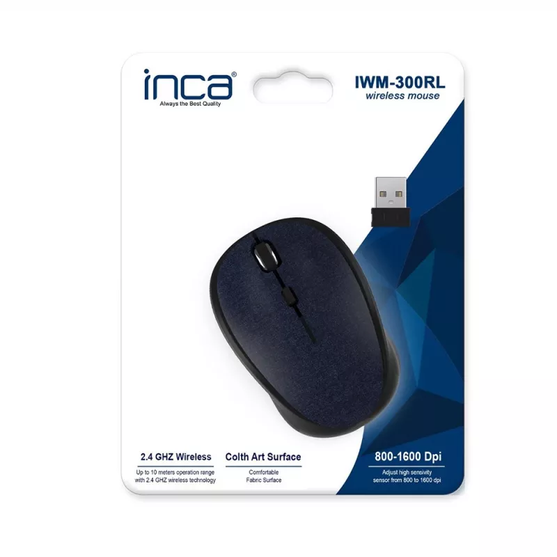 Cian Technology GmbH INCA pele IWM-300RL Nano-USB Wireless 1600 DPI fabric BL retail - pele