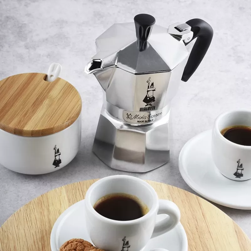 Bialetti Moka Express Moka katliņš 0,06 L Alumīnijs, Melns