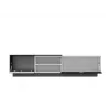 Cama TV skapis SIGMA1 180 balts/melns glancēts
