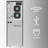 Qoltec 52284 Nepārtrauktās barošanas avots UPS | 10kVA | 10000W | Jaudas koeficients 1.0 | LCD | EPO | USB | On-line